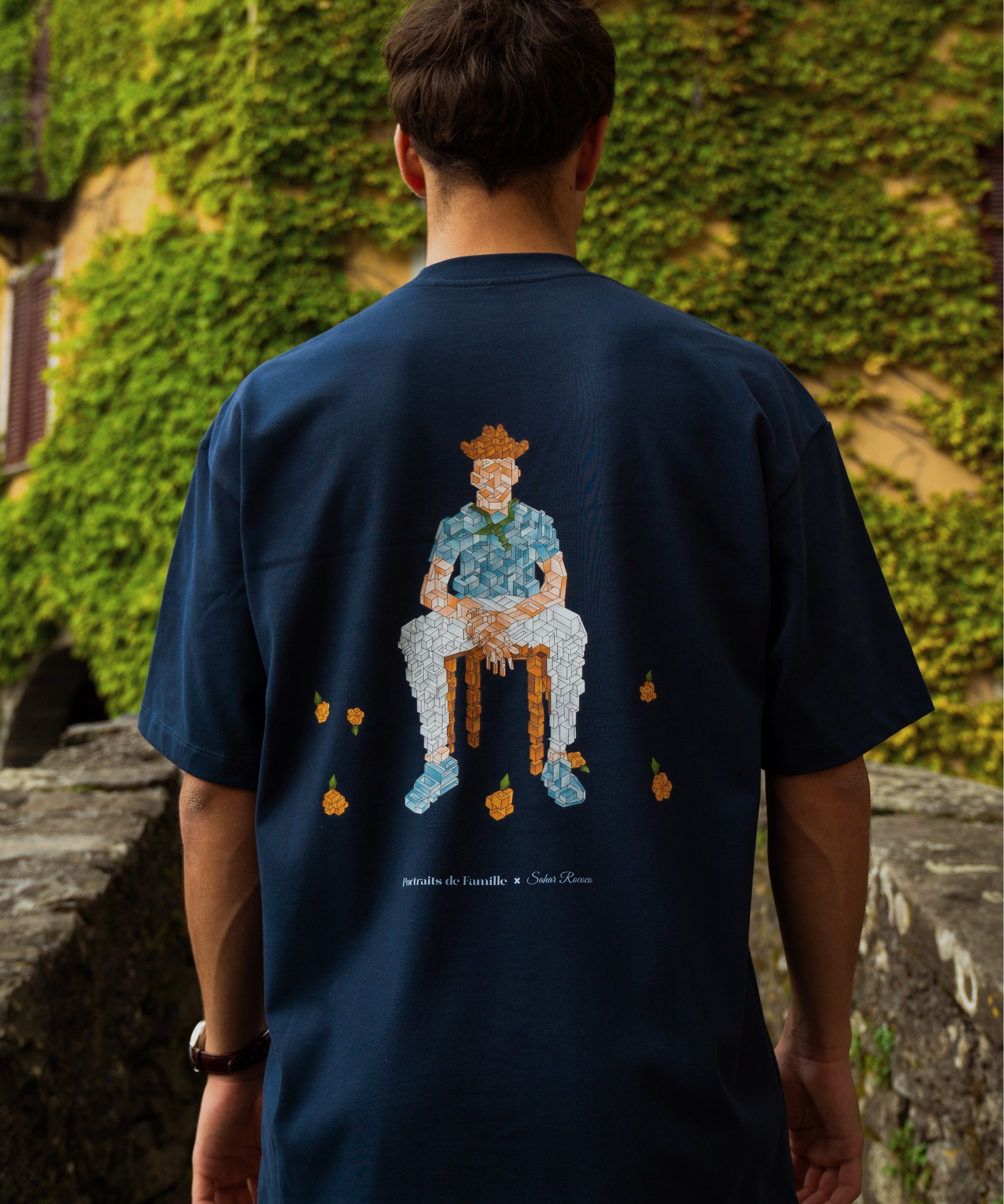 Portraits de Famille Echoes Falling Tee Back