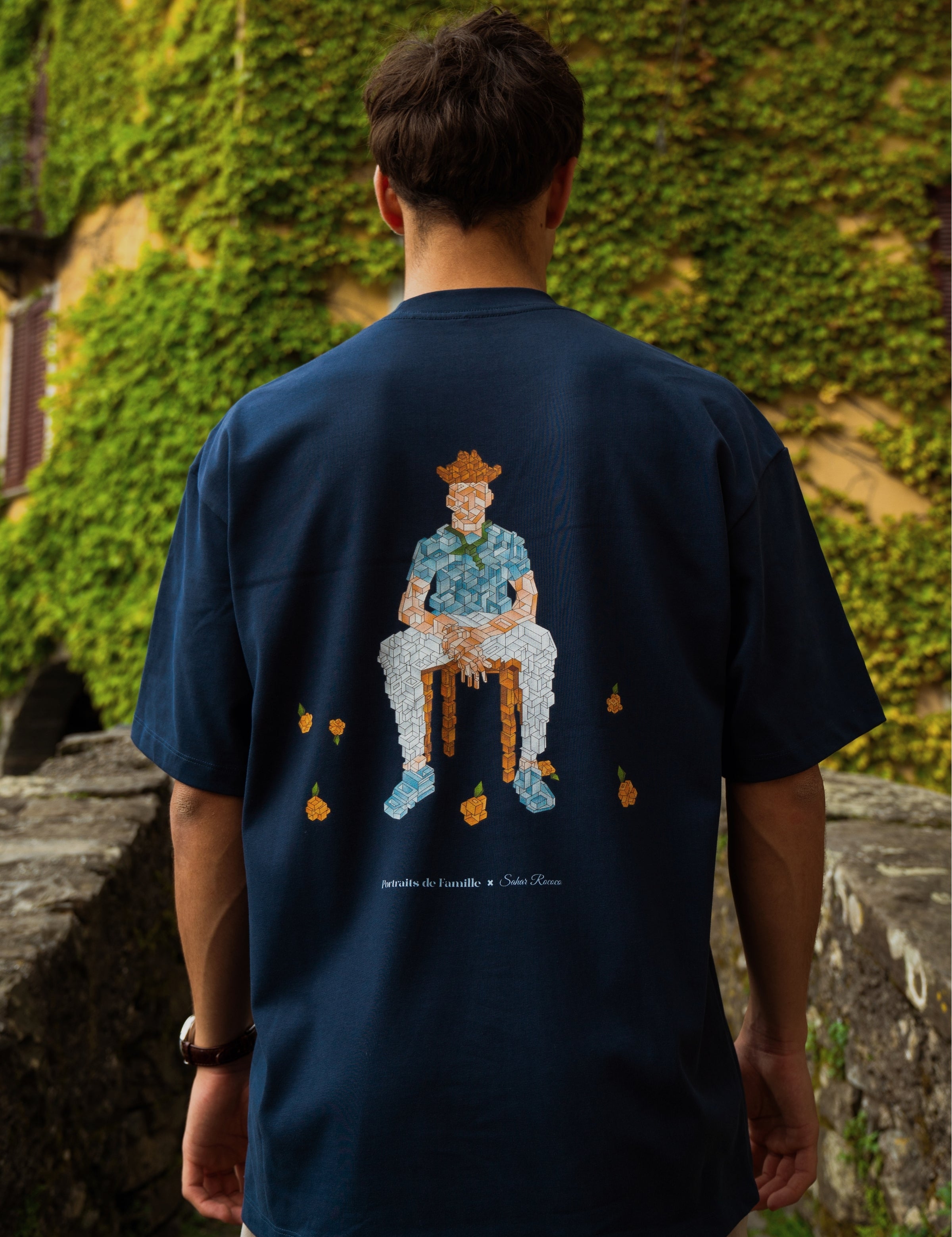 Portraits de Famille Echoes Falling Tee Back