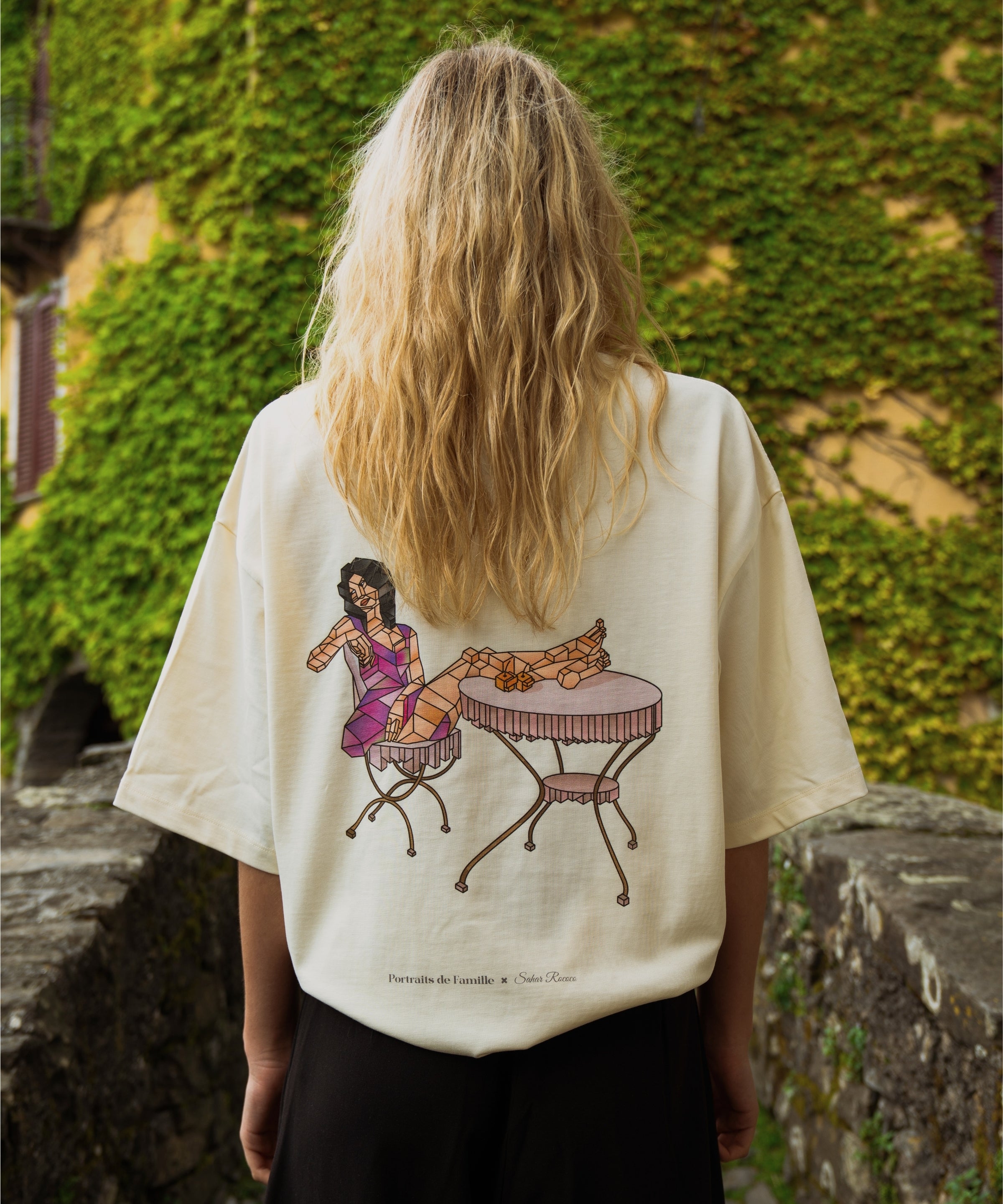 Portraits de Famille Echoes Orchard Tee Back