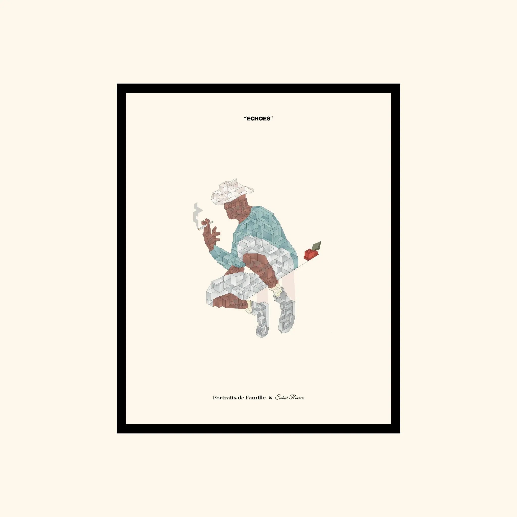 Portraits de Famille Echoes The Print Fly Away High Quality Unframed Giclee Paper Type Hahnemuehle Pearl Paper