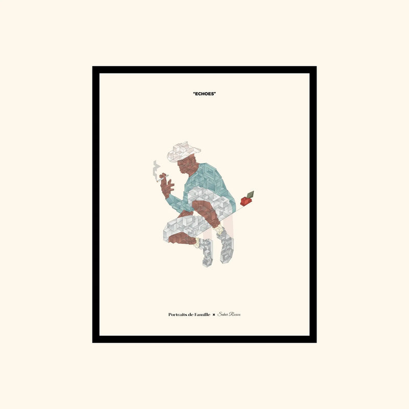 Portraits de Famille Echoes The Print Fly Away High Quality Unframed Giclee Paper Type Hahnemuehle Pearl Paper