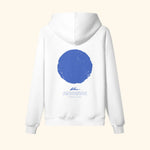 Portraits de Famille El Mar Blau The Hoodie Blau Off White Heavy Cotton Back