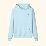 Portraits de Famille El Mar Blau The Hoodie El Mar Blau Azure Whisper Heavy Cotton Front