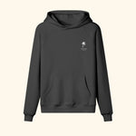 Portraits de Famille El Mar Blau The Hoodie El Mar Blau Midnight Black Heavy Cotton Front