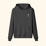 Portraits de Famille El Mar Blau The Hoodie El Mar Blau Midnight Black Heavy Cotton Front