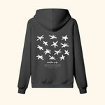 Portraits de Famille El Mar Blau The Hoodie Endless July Midnight Black Heavy Cotton Back