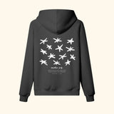Portraits de Famille El Mar Blau The Hoodie Endless July Midnight Black Heavy Cotton Back