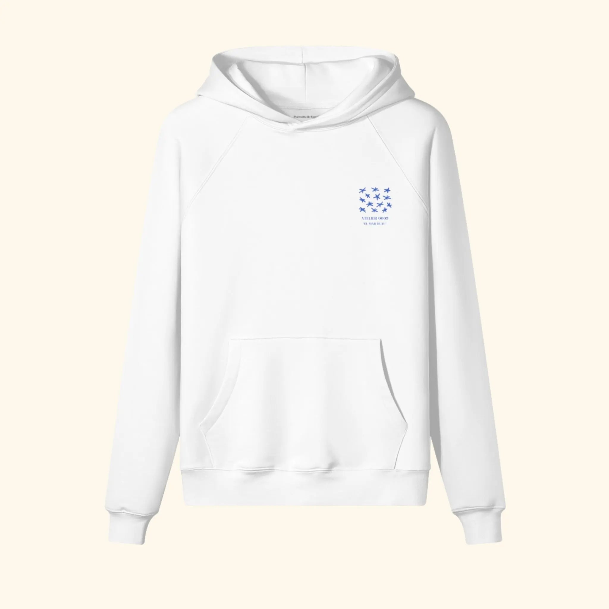 Portraits de Famille El Mar Blau The Hoodie Endless July Off White Heavy Cotton Front