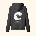Portraits de Famille El Mar Blau The Hoodie Mucho Flow Midnight Black Heavy Cotton Back