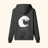 Portraits de Famille El Mar Blau The Hoodie Mucho Flow Midnight Black Heavy Cotton Back
