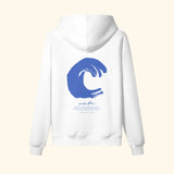 Portraits de Famille El Mar Blau The Hoodie Mucho Flow Off White Heavy Cotton Back