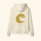 Portraits de Famille El Mar Blau The Hoodie Mucho Flow Pastel Beige Heavy Cotton Back