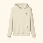 Portraits de Famille El Mar Blau The Hoodie Mucho Flow Pastel Beige Heavy Cotton Front