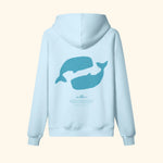 Portraits de Famille El Mar Blau The Hoodie Ocean Lovers Azure Whisper Heavy Cotton Back