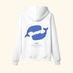 Portraits de Famille El Mar Blau The Hoodie Ocean Lovers Off White Heavy Cotton Back