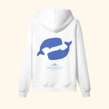 Portraits de Famille El Mar Blau The Hoodie Ocean Lovers Off White Heavy Cotton Back