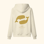 Portraits de Famille El Mar Blau The Hoodie Ocean Lovers Pastel Beige Heavy Cotton Back