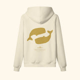 Portraits de Famille El Mar Blau The Hoodie Ocean Lovers Pastel Beige Heavy Cotton Back