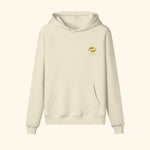 Portraits de Famille El Mar Blau The Hoodie Ocean Lovers Pastel Beige Heavy Cotton Front