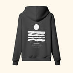 Portraits de Famille El Mar Blau The Hoodie Saudade Midnight Black Heavy Cotton Back