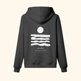 Portraits de Famille El Mar Blau The Hoodie Saudade Midnight Black Heavy Cotton Back