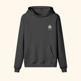 Portraits de Famille El Mar Blau The Hoodie Saudade Midnight Black Heavy Cotton Front