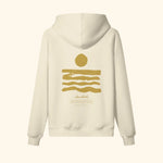 Portraits de Famille El Mar Blau The Hoodie Saudade Pastel Beige Heavy Cotton Back