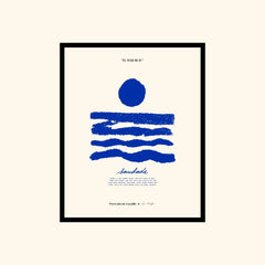 Portraits de Famille El Mar Blau The Print Saudade High Quality Unframed Giclee Paper Type Hahnemuhle Pearl Paper