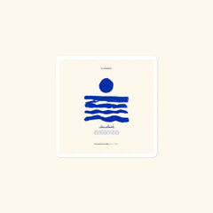 Portraits de Famille El Mar Blau The Sticker Saudade High Opacity Durable