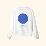 Portraits de Famille El Mar Blau The Sweatshirt Blau Off White Heavy Cotton Back
