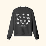 Portraits de Famille El Mar Blau The Sweatshirt Endless July Midnight Black Heavy Cotton Back