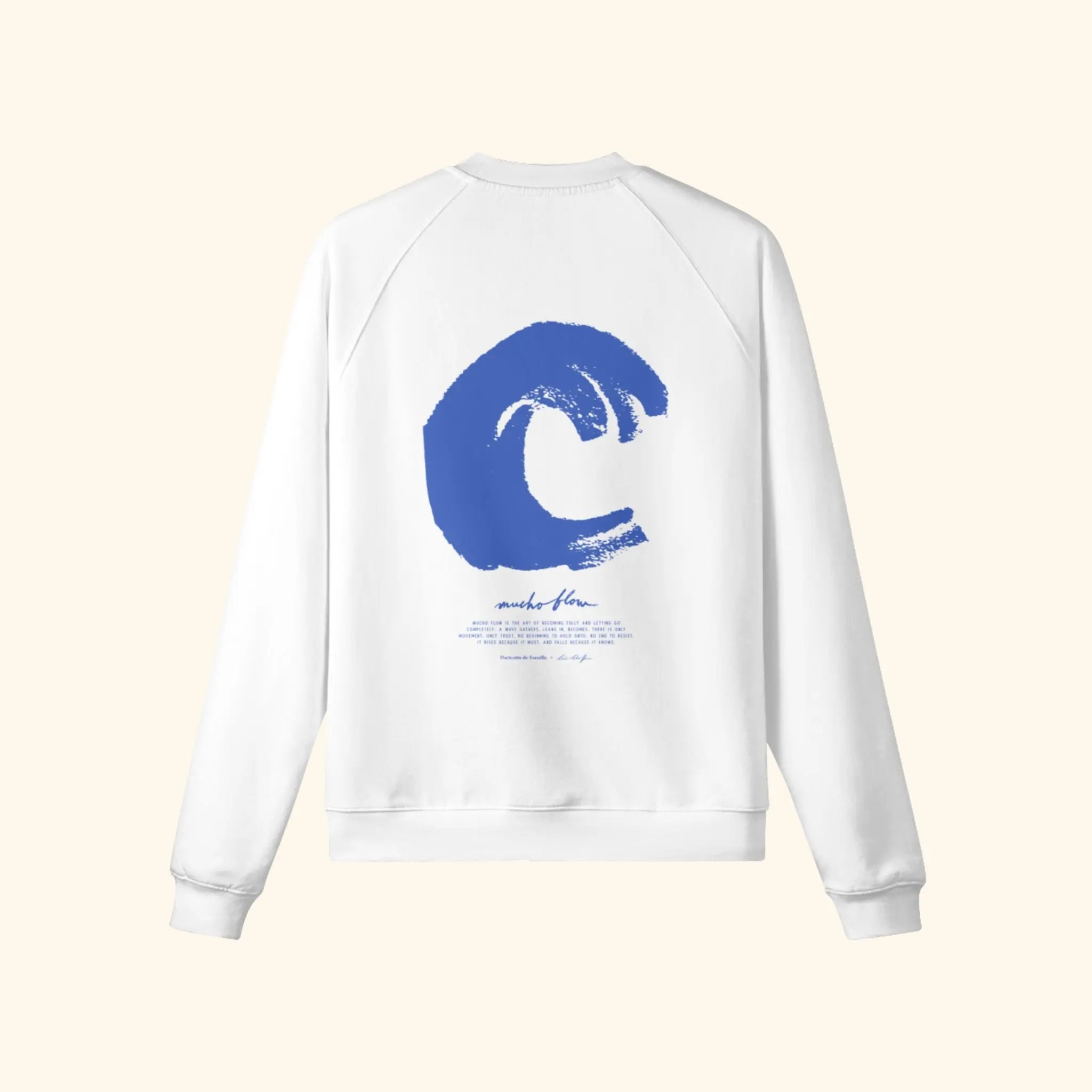 Portraits de Famille El Mar Blau The Sweatshirt El Mar Blau Off White Heavy Cotton Back