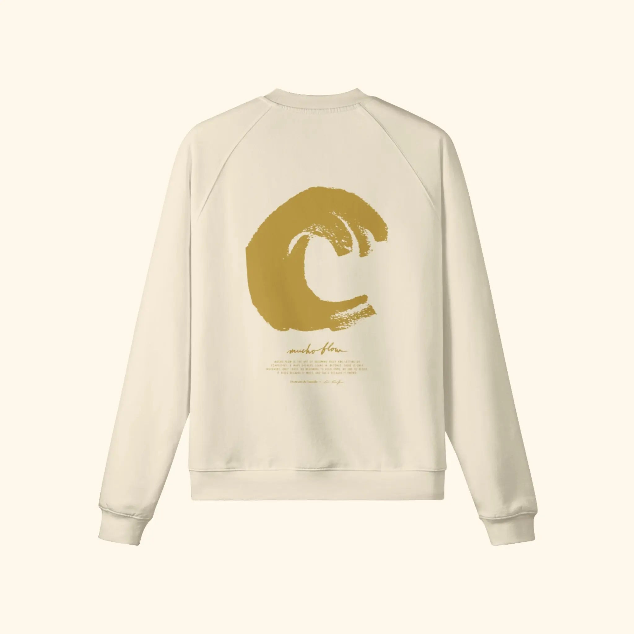 Portraits de Famille El Mar Blau The Sweatshirt El Mar Blau Pastel Beige Heavy Cotton Back