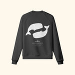 Portraits de Famille El Mar Blau The Sweatshirt Ocean Lovers Midnight Black Heavy Cotton Back