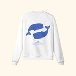 Portraits de Famille El Mar Blau The Sweatshirt Ocean Lovers Off White Heavy Cotton Back