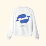 Portraits de Famille El Mar Blau The Sweatshirt Ocean Lovers Off White Heavy Cotton Back