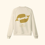 Portraits de Famille El Mar Blau The Sweatshirt Ocean Lovers Pastel Beige Heavy Cotton Back