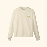 Portraits de Famille El Mar Blau The Sweatshirt Ocean Lovers Pastel Beige Heavy Cotton Front
