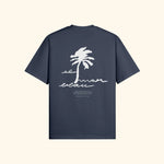 Portraits de Famille El Mar Blau The Tee El Mar Blau Harbor Blue Heavy Cotton Back