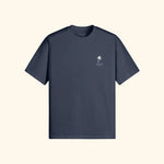 Portraits de Famille El Mar Blau The Tee El Mar Blau Harbor Blue Heavy Cotton Front