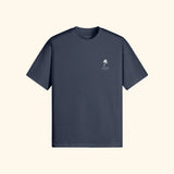 Portraits de Famille El Mar Blau The Tee El Mar Blau Harbor Blue Heavy Cotton Front
