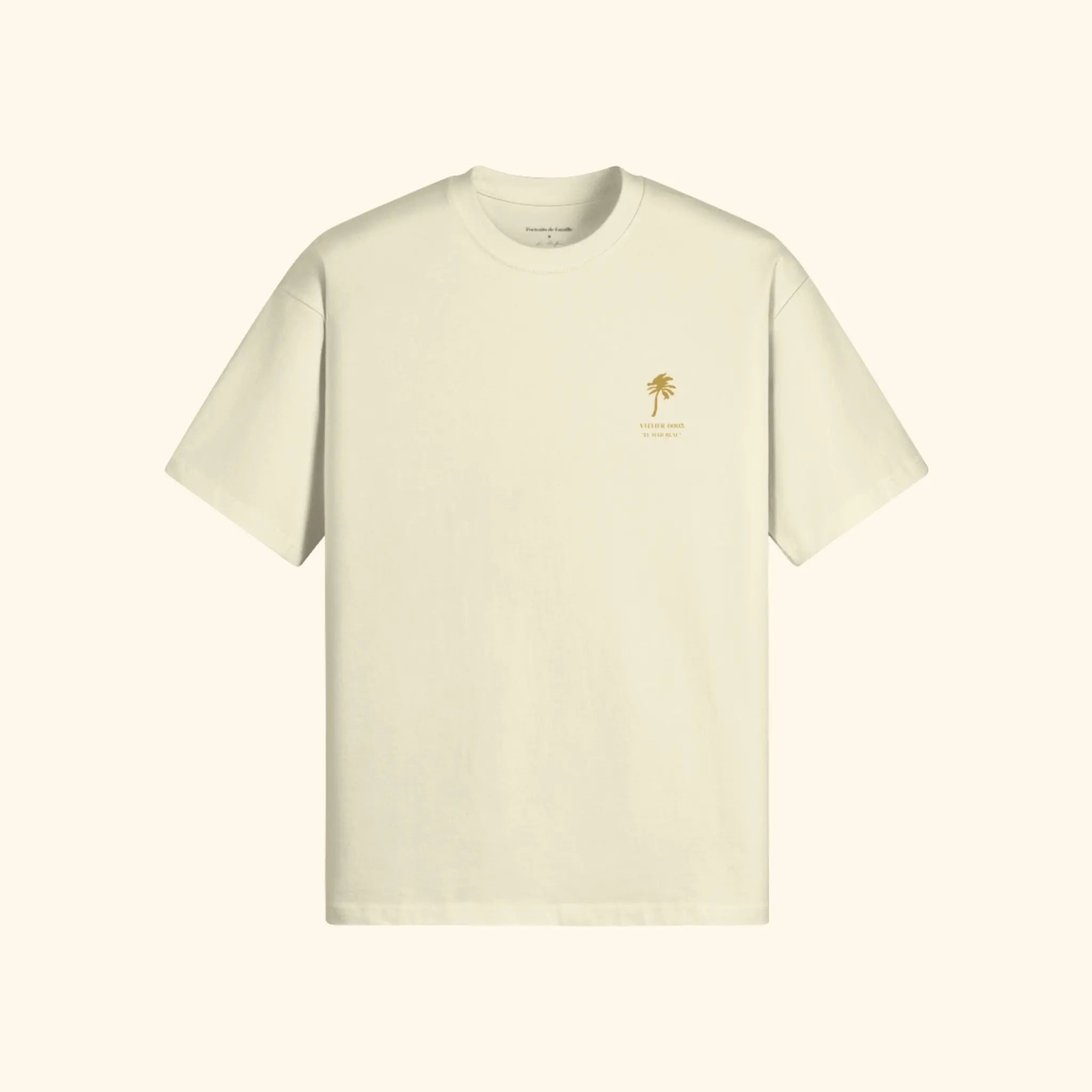Portraits de Famille El Mar Blau The Tee El Mar Blau Pastel Cream Heavy Cotton Front