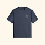 Portraits de Famille El Mar Blau The Tee Endless July Harbor Blue Heavy Cotton Front
