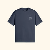 Portraits de Famille El Mar Blau The Tee Endless July Harbor Blue Heavy Cotton Front