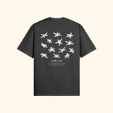 Portraits de Famille El Mar Blau The Tee Endless July Midnight Black Heavy Cotton Back