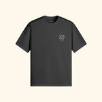 Portraits de Famille El Mar Blau The Tee Endless July Midnight Black Heavy Cotton Front