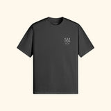 Portraits de Famille El Mar Blau The Tee Endless July Midnight Black Heavy Cotton Front
