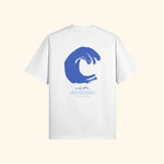 Portraits de Famille El Mar Blau The Tee Mucho Flow Off White Heavy Cotton Back