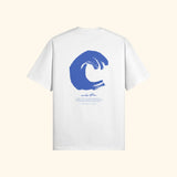 Portraits de Famille El Mar Blau The Tee Mucho Flow Off White Heavy Cotton Back