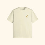 Portraits de Famille El Mar Blau The Tee Mucho Flow Pastel Cream Heavy Cotton Front